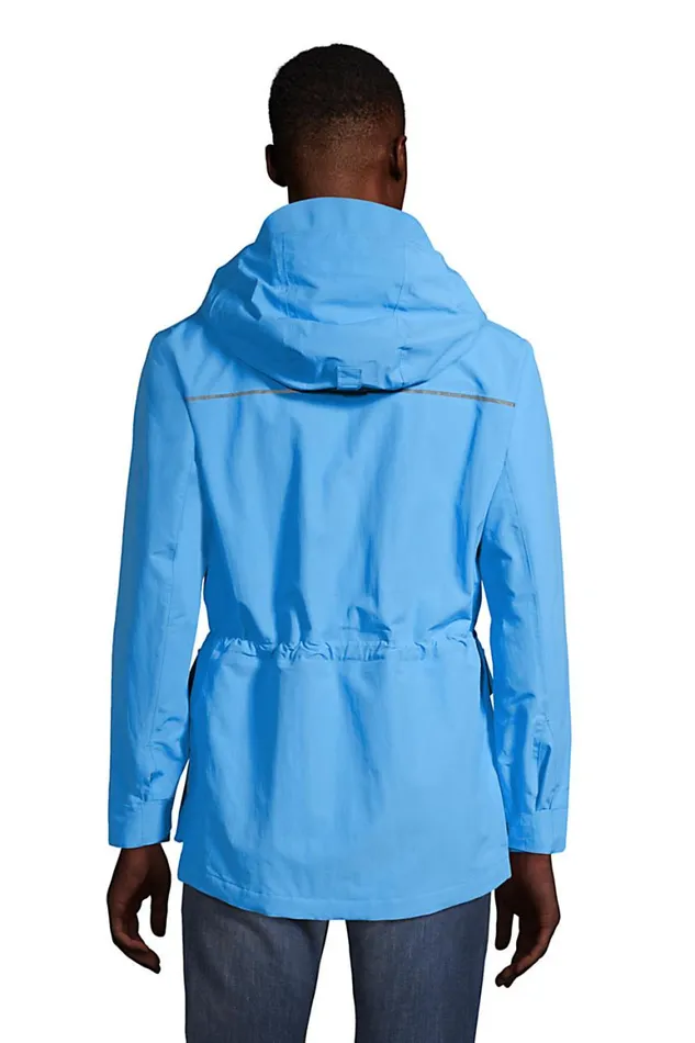 Lands039 End Coats and Jackets Men Lightweight Squall Parka With Hood Sea Breeze Blue Lands039 End Coats and Jackets Men Lightweight Squall Parka With Hood Sea Breeze Blue