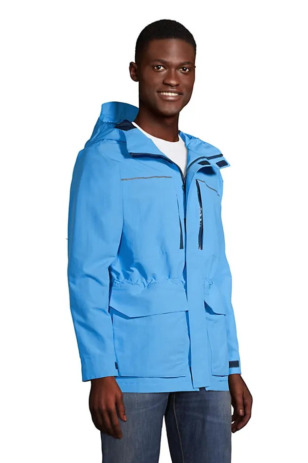 Lands039 End Coats and Jackets Men Lightweight Squall Parka With Hood Sea Breeze Blue Lands039 End Coats and Jackets Men Lightweight Squall Parka With Hood Sea Breeze Blue