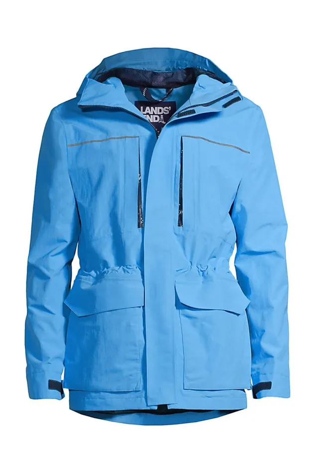 Lands039 End Coats and Jackets Men Lightweight Squall Parka With Hood Sea Breeze Blue Lands039 End Coats and Jackets Men Lightweight Squall Parka With Hood Sea Breeze Blue