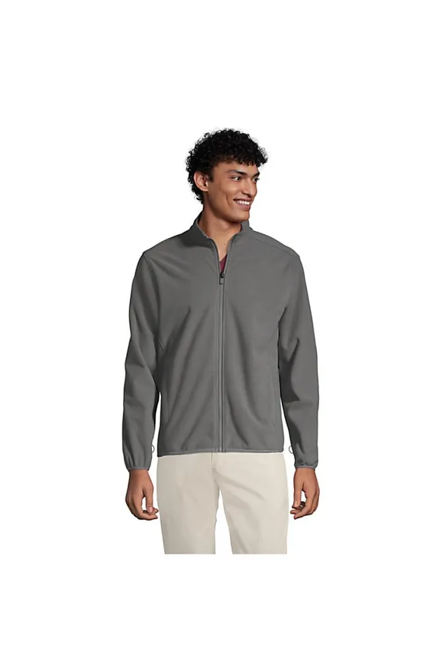 Lands039 End Coats and Jackets Men Marinac Fleece Jacket Arctic Gray