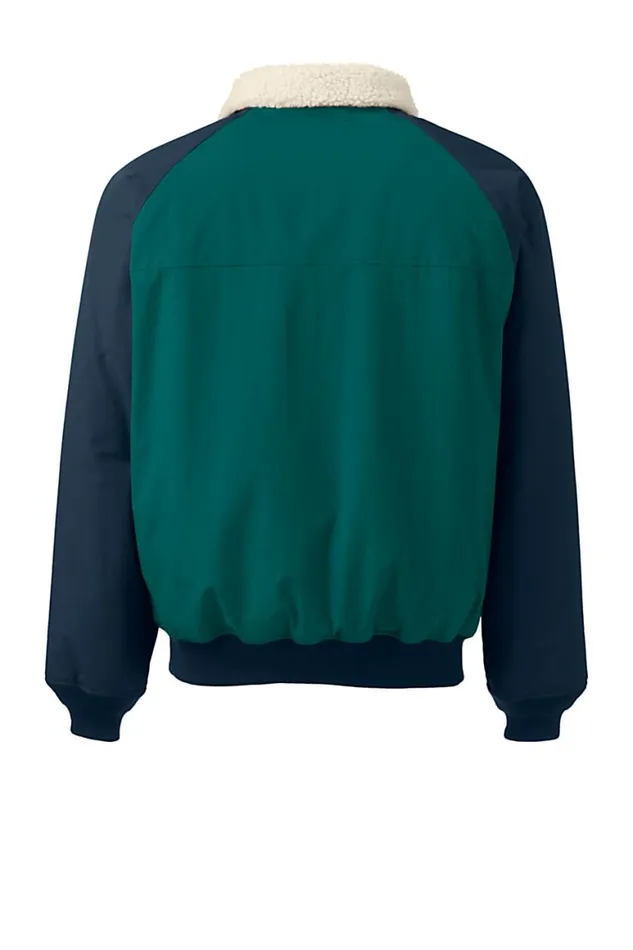 Lands039 End Coats and Jackets Men Sherpa Fleece Lined Classic Squall Jacket Jade Emerald Lands039 End Coats and Jackets Men Sherpa Fleece Lined Classic Squall Jacket Jade Emerald