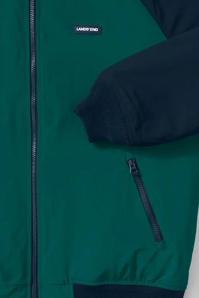 Lands039 End Coats and Jackets Men Sherpa Fleece Lined Classic Squall Jacket Jade Emerald Lands039 End Coats and Jackets Men Sherpa Fleece Lined Classic Squall Jacket Jade Emerald