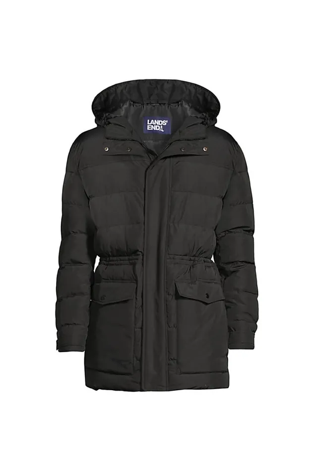 Lands039 End Coats and Jackets Men Thermoplume Down Alternative Parka Black Lands039 End Coats and Jackets Men Thermoplume Down Alternative Parka Black