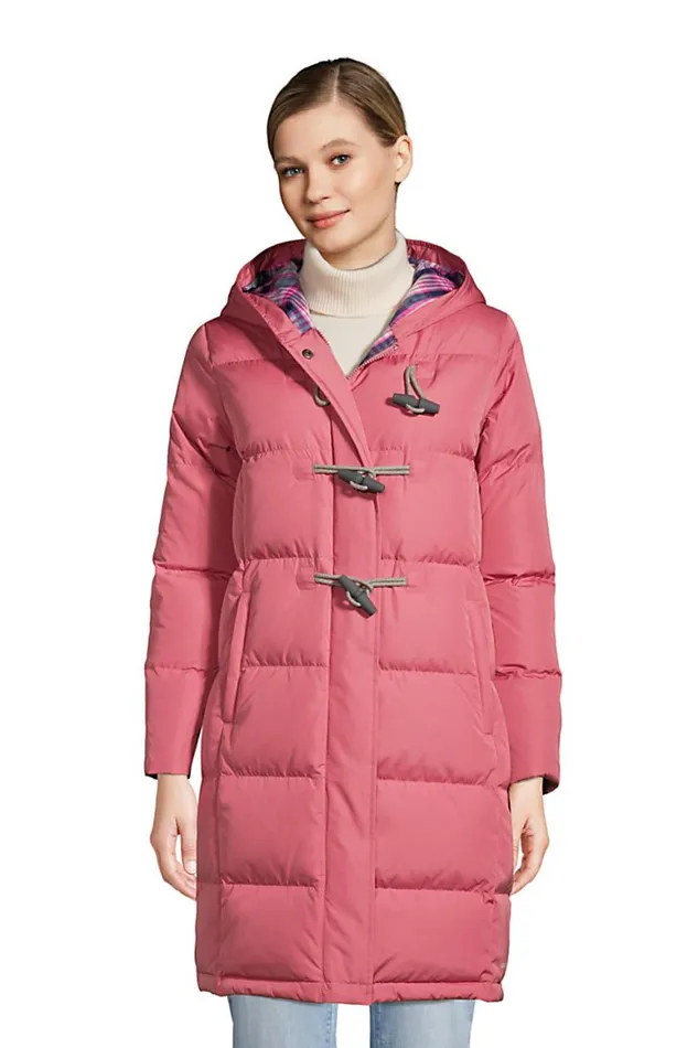 Lands039 End Coats and Jackets Women Duffle Down Coat Mesa Rose