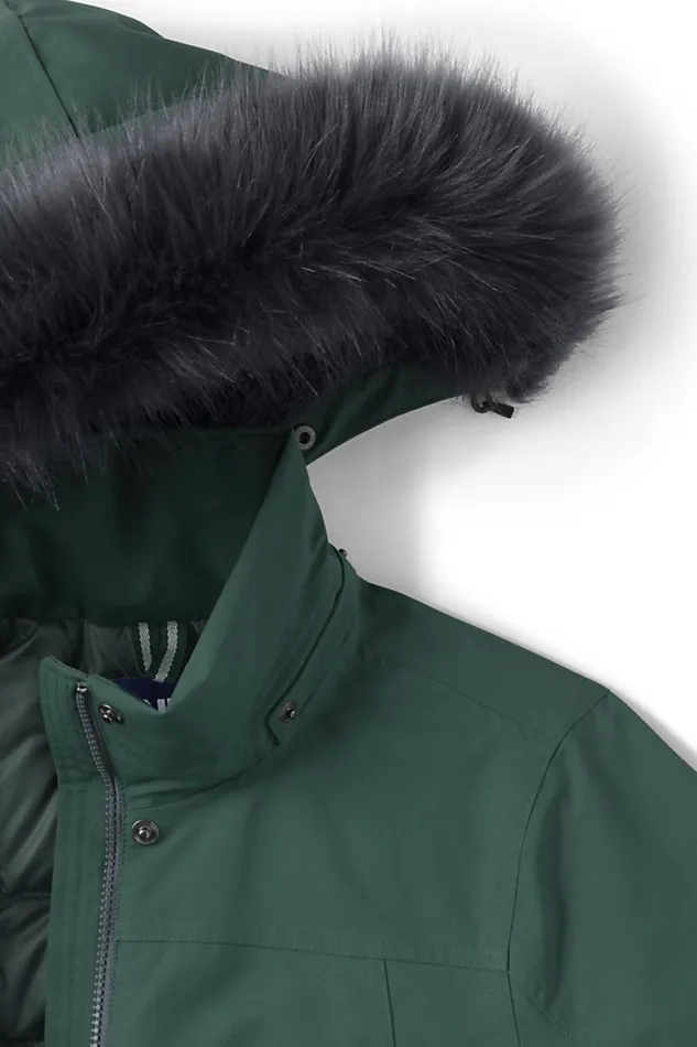 Lands039 End Coats and Jackets Women Expedition Down Waterproof Winter Parka Deep Woodland Green