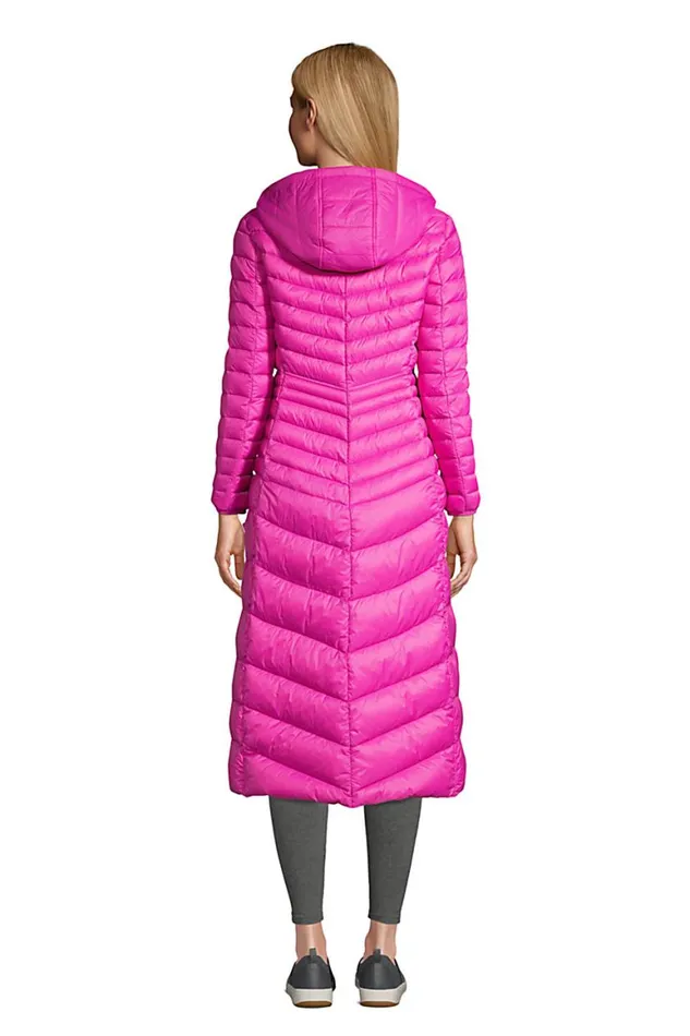 Lands039 End Coats and Jackets Women Petite Ultra Lightweight Maxi Long Down Coat With Hood Verbena Lands039 End Coats and Jackets Women Petite Ultra Lightweight Maxi Long Down Coat With Hood Verbena