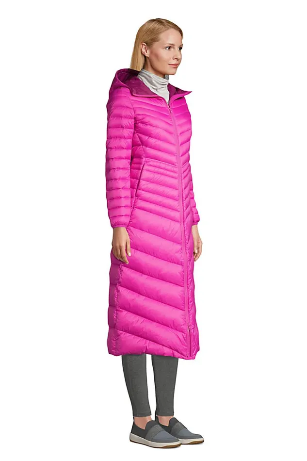 Lands039 End Coats and Jackets Women Petite Ultra Lightweight Maxi Long Down Coat With Hood Verbena Lands039 End Coats and Jackets Women Petite Ultra Lightweight Maxi Long Down Coat With Hood Verbena