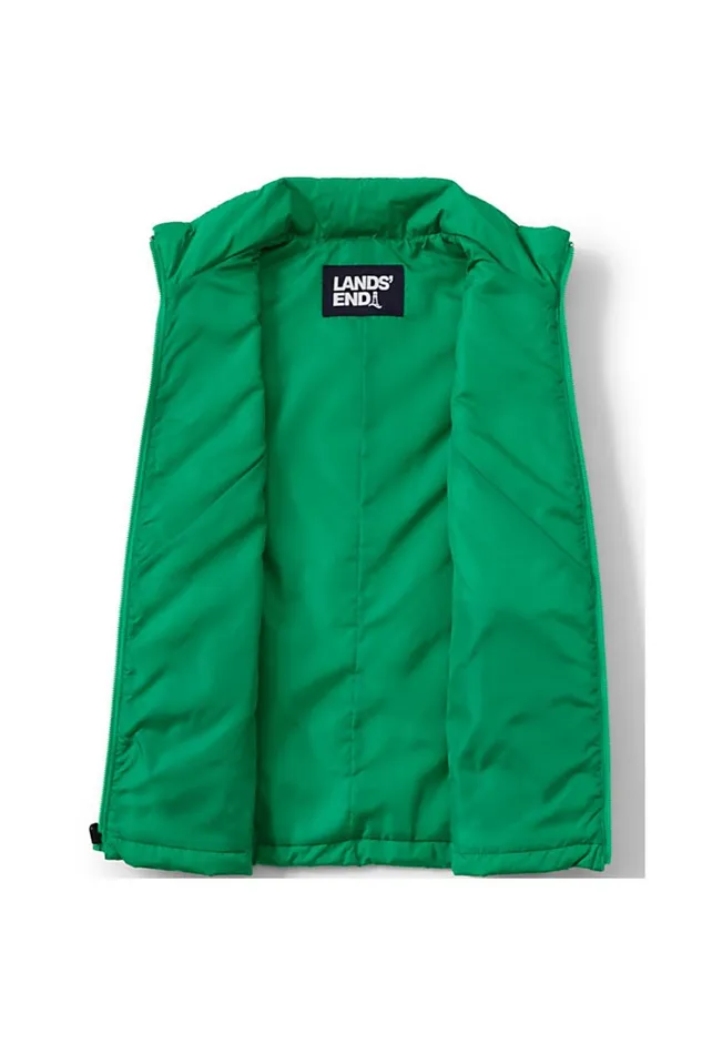 Lands039 End Coats and Jackets Women Plus Size Insulated Vest Vibrant Clover