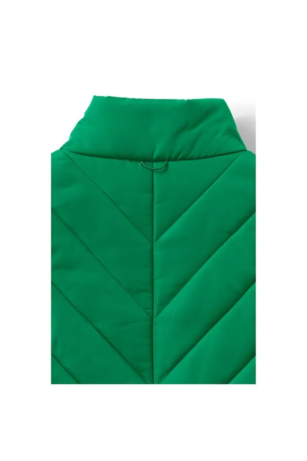 Lands039 End Coats and Jackets Women Plus Size Insulated Vest Vibrant Clover