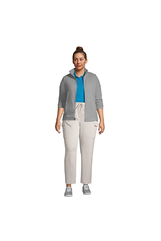 Lands039 End Coats and Jackets Women Plus Size Thermacheck 100 Fleece Jacket Harbor Gray Lands039 End Coats and Jackets Women Plus Size Thermacheck 100 Fleece Jacket Harbor Gray