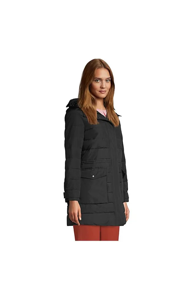Lands039 End Coats and Jackets Women Thermoplume Down Alternative Parka Black Lands039 End Coats and Jackets Women Thermoplume Down Alternative Parka Black