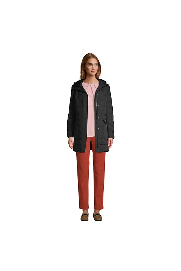 Lands039 End Coats and Jackets Women Thermoplume Down Alternative Parka Black Lands039 End Coats and Jackets Women Thermoplume Down Alternative Parka Black