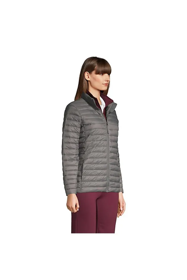 Lands039 End Coats and Jackets Women Thermoplume Jacket Arctic Gray Lands039 End Coats and Jackets Women Thermoplume Jacket Arctic Gray