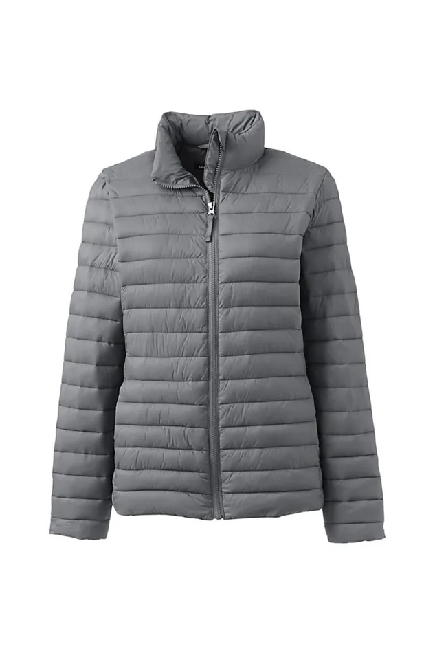 Lands039 End Coats and Jackets Women Thermoplume Jacket Arctic Gray Lands039 End Coats and Jackets Women Thermoplume Jacket Arctic Gray