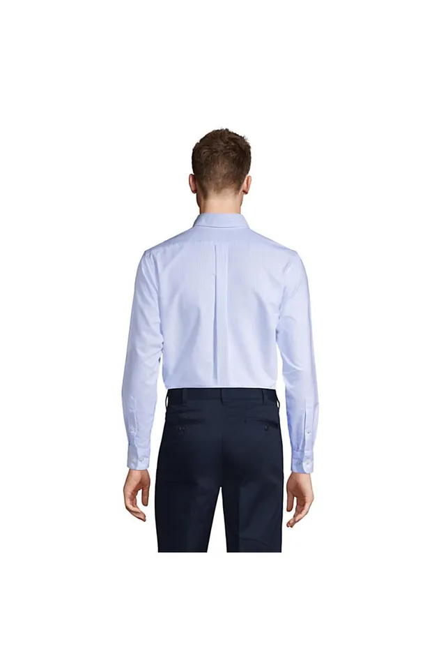 Lands039 End Dress Shirts Men Long Sleeve Striped Oxford Dress Shirt Blue Stripe Lands039 End Dress Shirts Men Long Sleeve Striped Oxford Dress Shirt Blue Stripe