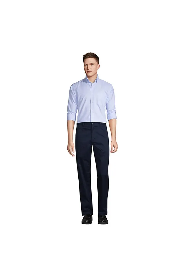 Lands039 End Dress Shirts Men Long Sleeve Striped Oxford Dress Shirt Blue Stripe Lands039 End Dress Shirts Men Long Sleeve Striped Oxford Dress Shirt Blue Stripe