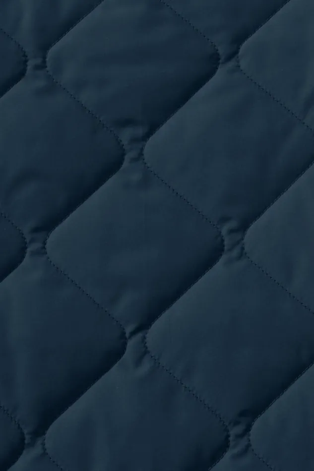Lands039 End Fleece Men Reversible Quilted Bomber Jacket Radiant Navy Lands039 End Fleece Men Reversible Quilted Bomber Jacket Radiant Navy