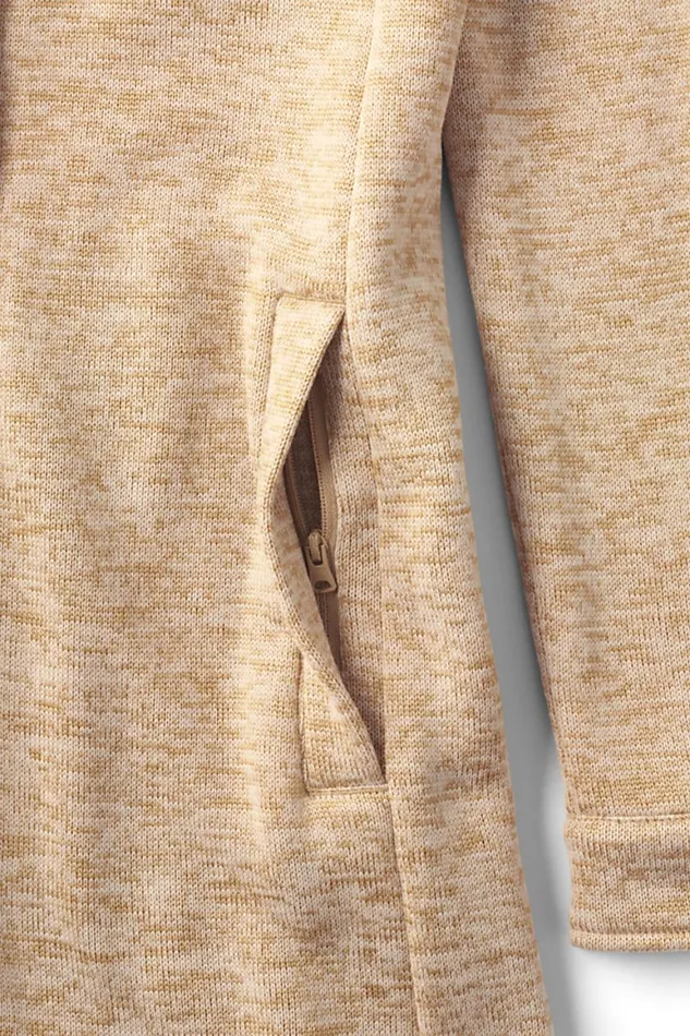 Lands039 End Fleece Women Plus Size Sweater Fleece Long Shirt Jacket Shacket Rich Camel Heather Lands039 End Fleece Women Plus Size Sweater Fleece Long Shirt Jacket Shacket Rich Camel Heather