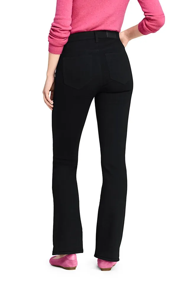Lands039 End Jeans Women Curvy Mid Rise Bootcut Jeans 8211 Black Lands039 End Jeans Women Curvy Mid Rise Bootcut Jeans 8211 Black