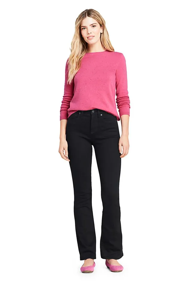 Lands039 End Jeans Women Curvy Mid Rise Bootcut Jeans 8211 Black Lands039 End Jeans Women Curvy Mid Rise Bootcut Jeans 8211 Black