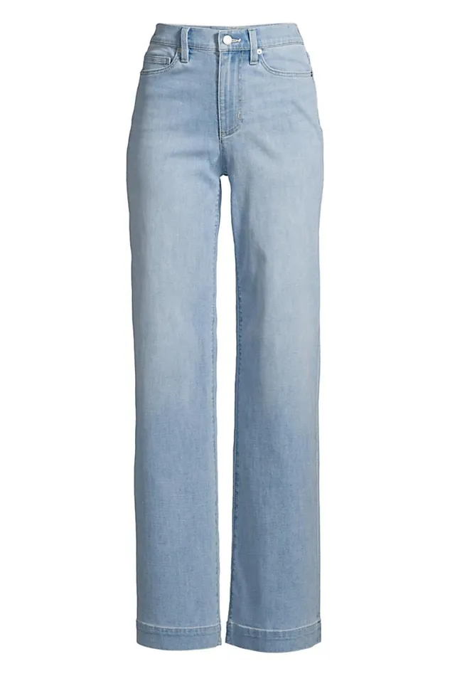 Lands039 End Jeans Women High Rise Wide Leg Blue Jeans Juneberry Blue Lands039 End Jeans Women High Rise Wide Leg Blue Jeans Juneberry Blue