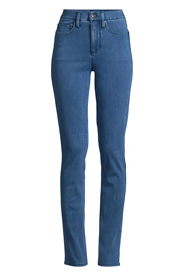 Lands039 End Jeans Women Plus Size Starfish High Rise Elastic Waist Pull On Knit Denim Straight Leg Jeans Light Indigo Lands039 End Jeans Women Plus Size Starfish High Rise Elastic Waist Pull On Knit Denim Straight Leg Jeans Light Indigo