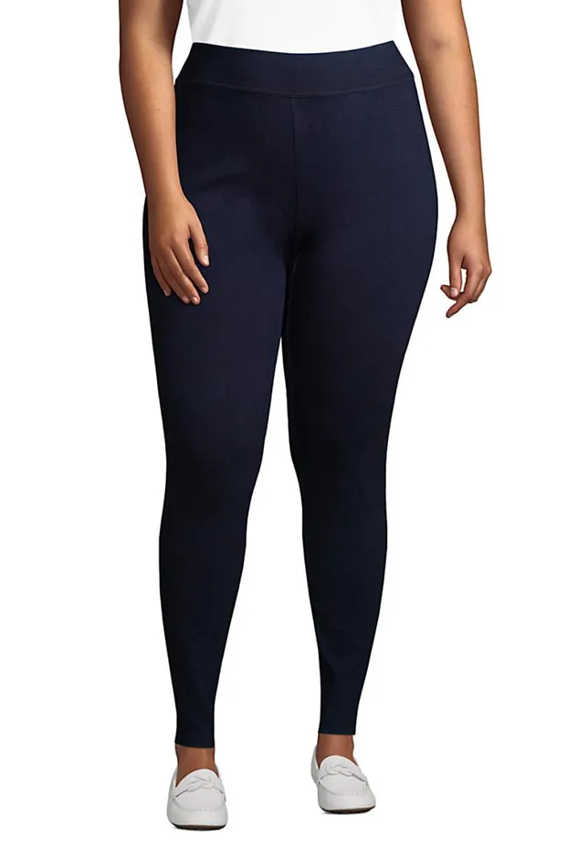 Lands039 End Jeans Women Plus Size Starfish Mid Rise Knit Jean Leggings Dark Indigo Lands039 End Jeans Women Plus Size Starfish Mid Rise Knit Jean Leggings Dark Indigo