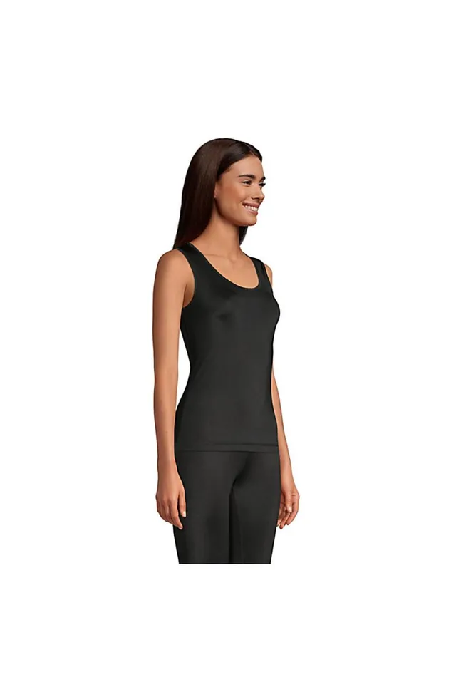 Lands039 End Long Underwear Women Thermaskin Heat Thermal Long Underwear Base Layer Tank Top Black Lands039 End Long Underwear Women Thermaskin Heat Thermal Long Underwear Base Layer Tank Top Black