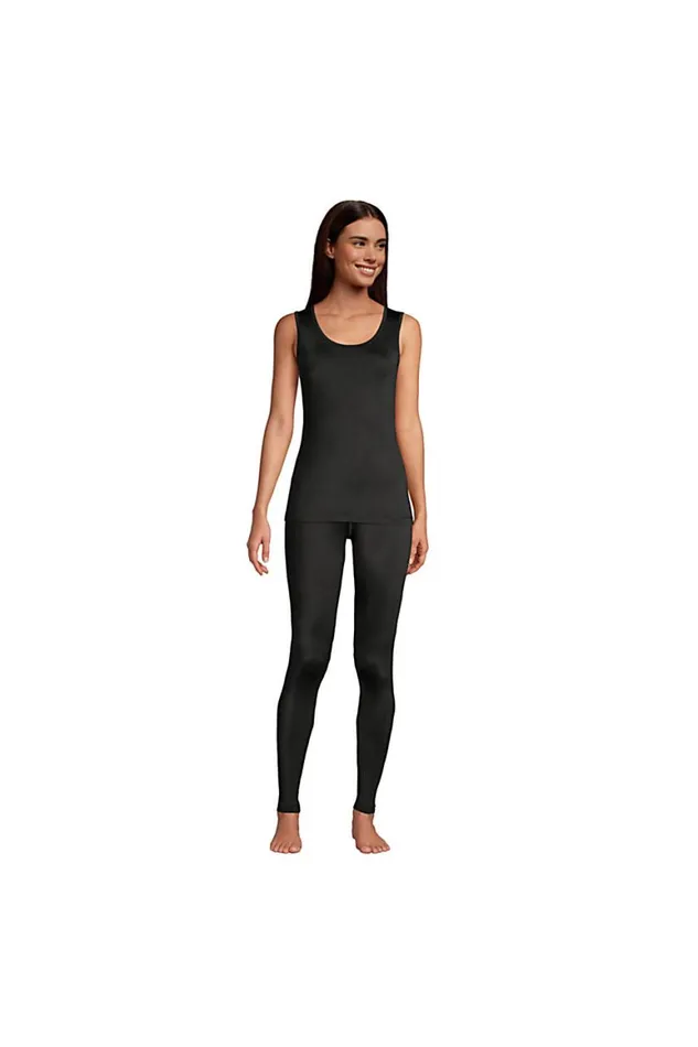 Lands039 End Long Underwear Women Thermaskin Heat Thermal Long Underwear Base Layer Tank Top Black Lands039 End Long Underwear Women Thermaskin Heat Thermal Long Underwear Base Layer Tank Top Black