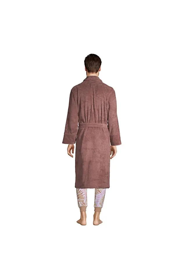 Lands039 End Pajamas and Robes Men Calf Length Turkish Terry Robe Mauve Quartz Lands039 End Pajamas and Robes Men Calf Length Turkish Terry Robe Mauve Quartz