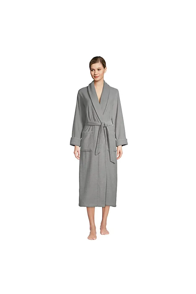 Lands039 End Pajamas and Robes Women Cotton Terry Long Spa Bath Robe Ultimate Gray Lands039 End Pajamas and Robes Women Cotton Terry Long Spa Bath Robe Ultimate Gray