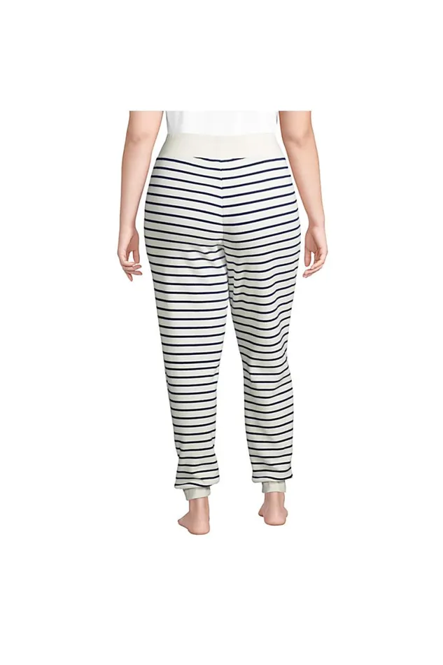 Lands039 End Pajamas and Robes Women Plus Size Waffle Jogger Sleep Pants Ivory Lands039 End Pajamas and Robes Women Plus Size Waffle Jogger Sleep Pants Ivory