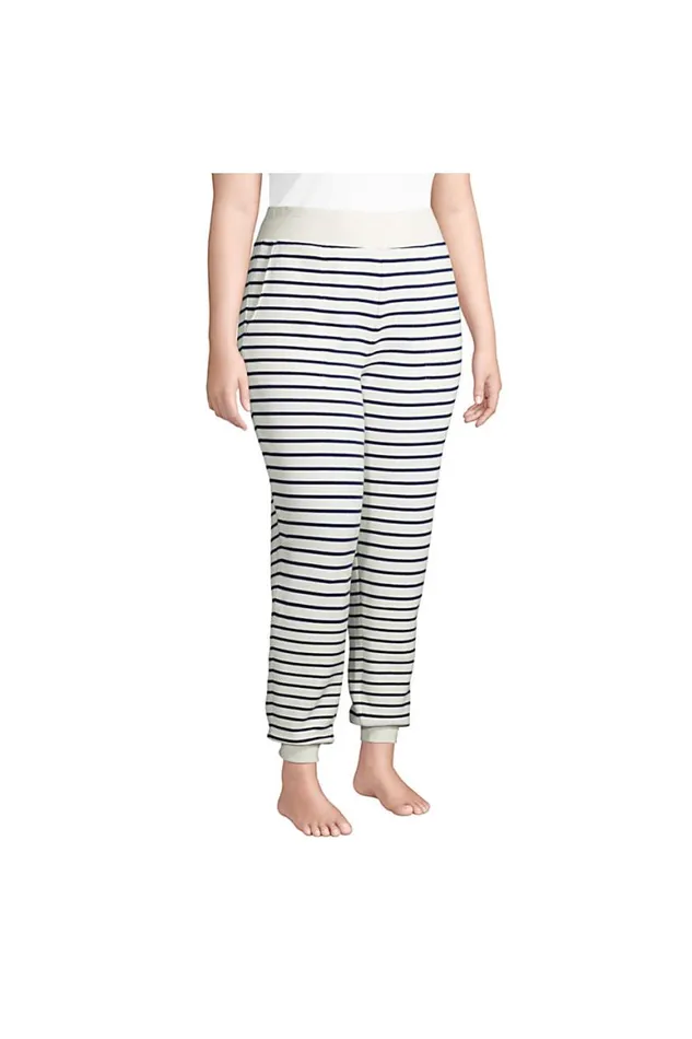 Lands039 End Pajamas and Robes Women Plus Size Waffle Jogger Sleep Pants Ivory Lands039 End Pajamas and Robes Women Plus Size Waffle Jogger Sleep Pants Ivory