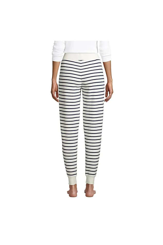 Lands039 End Pajamas and Robes Women Waffle Jogger Sleep Pants Ivory Lands039 End Pajamas and Robes Women Waffle Jogger Sleep Pants Ivory