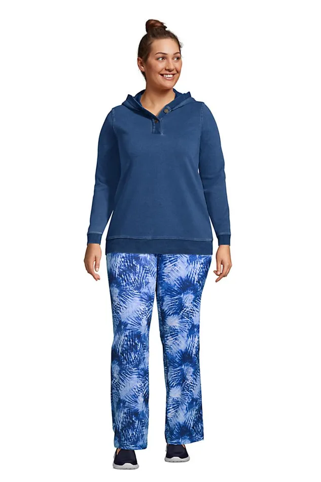 Lands039 End Pants Women Plus Size Active Yoga Pants Deep Sea Navy Tie Dye Palm Lands039 End Pants Women Plus Size Active Yoga Pants Deep Sea Navy Tie Dye Palm