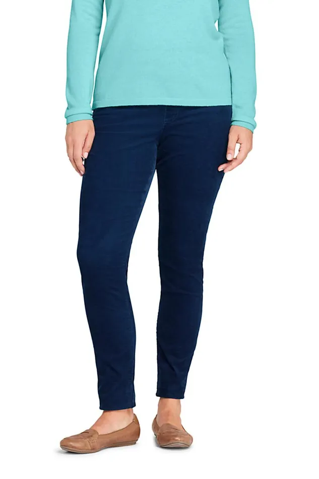 Lands039 End Pants Women Plus Size High Rise Pull On Corduroy Skinny Pants Deep Sea Navy Lands039 End Pants Women Plus Size High Rise Pull On Corduroy Skinny Pants Deep Sea Navy
