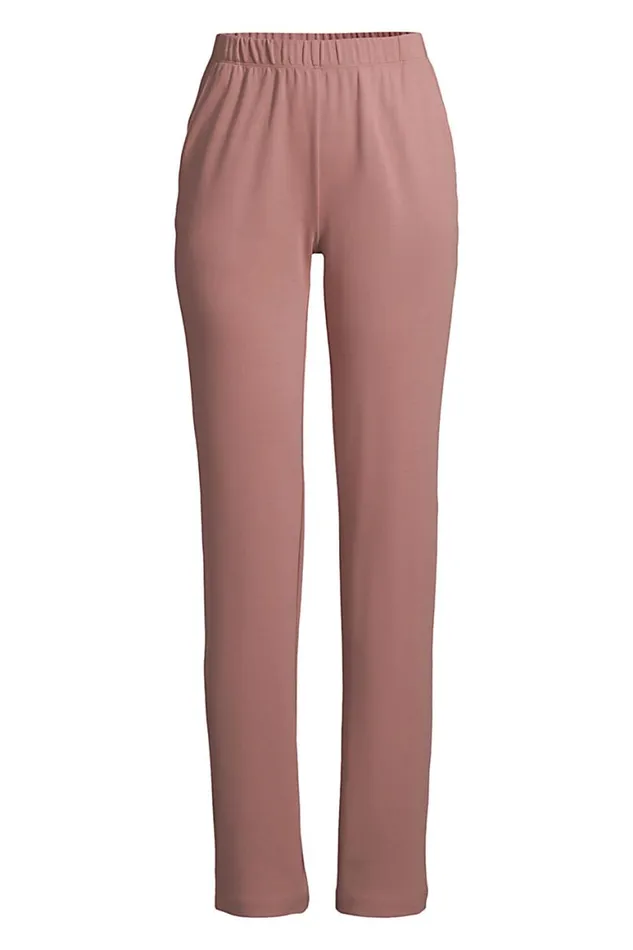 Lands039 End Pants Women Plus Size Sport Knit High Rise Elastic Waist Pull On Pants Mauve Quartz Lands039 End Pants Women Plus Size Sport Knit High Rise Elastic Waist Pull On Pants Mauve Quartz