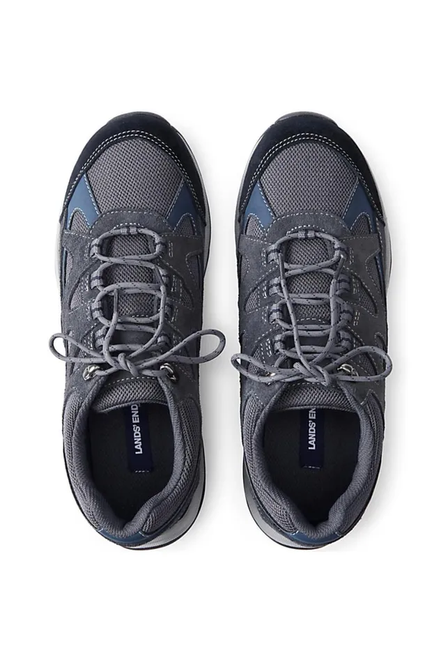 Lands039 End Shoes Men Trekker Suede Leather Hiking Shoes Arctic Gray Lands039 End Shoes Men Trekker Suede Leather Hiking Shoes Arctic Gray