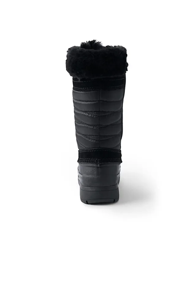 Lands039 End Shoes Women Squall Insulated Winter Snow Boots Black