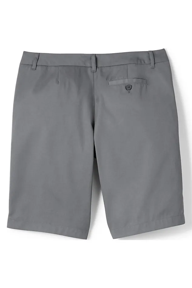 Lands039 End Shorts Women Plain Front Blend Chino Shorts Arctic Gray Lands039 End Shorts Women Plain Front Blend Chino Shorts Arctic Gray