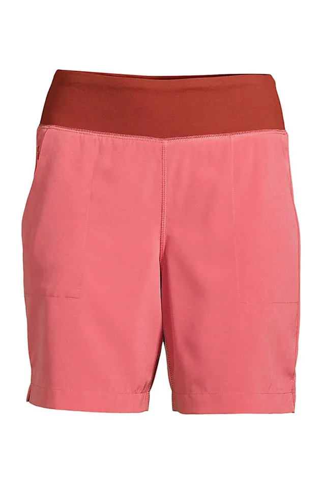 Lands039 End Shorts Women Plus Size 7034 High Rise Everyday Active Shorts Soft Mojave Rose Colorblock Lands039 End Shorts Women Plus Size 7034 High Rise Everyday Active Shorts Soft Mojave Rose Colorblock