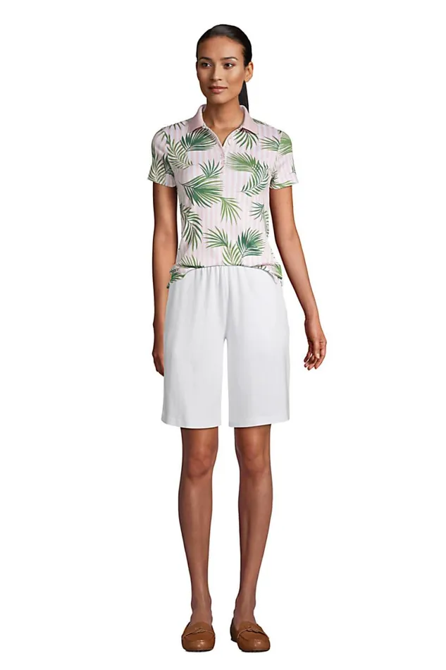 Lands039 End Shorts Women Sport Knit High Rise Elastic Waist Pull On 10034 Bermuda Shorts White Lands039 End Shorts Women Sport Knit High Rise Elastic Waist Pull On 10034 Bermuda Shorts White