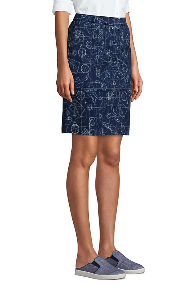 Lands039 End Skirts and Skorts Women Petite Mid Rise Elastic Waist Pull On Chino Skort Crisp Peach Stripe Palm Lands039 End Skirts and Skorts Women Petite Mid Rise Elastic Waist Pull On Chino Skort Crisp Peach Stripe Palm
