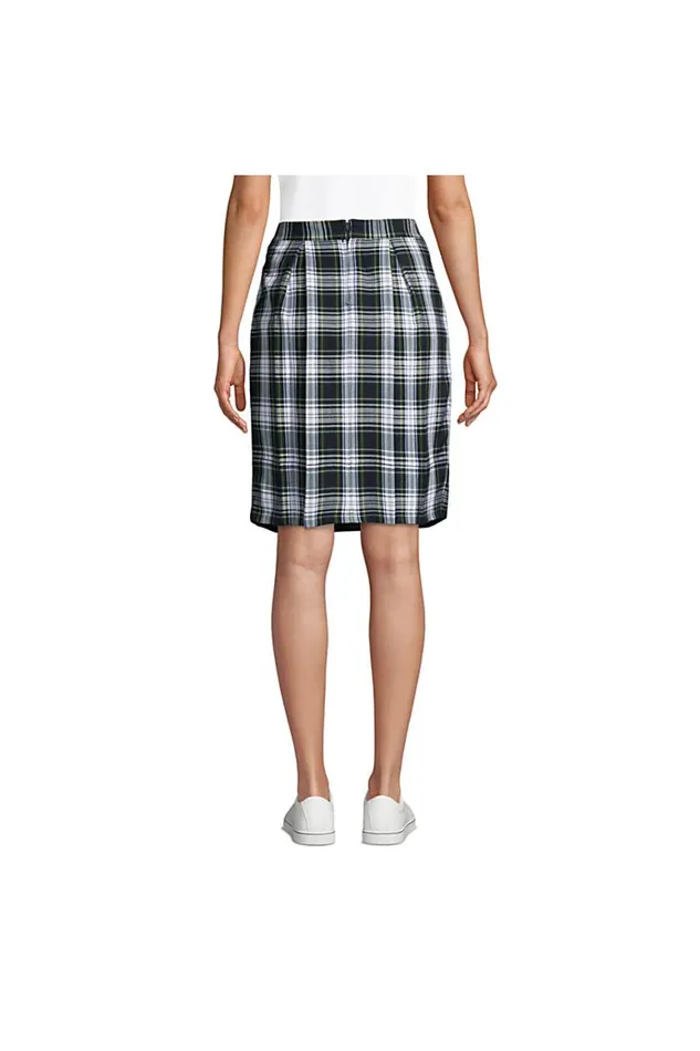 Lands039 End Skirts and Skorts Women Plaid Pleated Skort Top Of Knee Hunter Lands039 End Skirts and Skorts Women Plaid Pleated Skort Top Of Knee Hunter