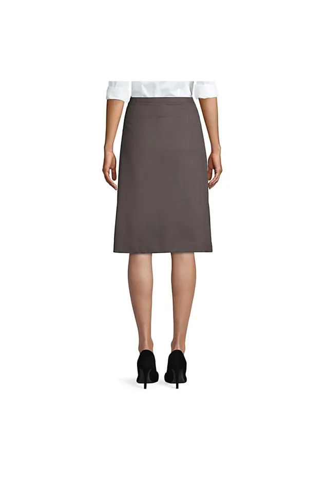 Lands039 End Skirts and Skorts Women Solid Aline Skirt Below The Knee Black Lands039 End Skirts and Skorts Women Solid Aline Skirt Below The Knee Black