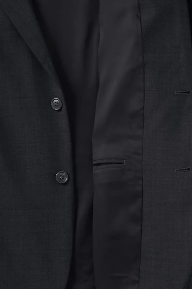 Lands039 End Sportcoats and Blazers Men Dress Code Washable Wool Blend Suit Coat Black Lands039 End Sportcoats and Blazers Men Dress Code Washable Wool Blend Suit Coat Black