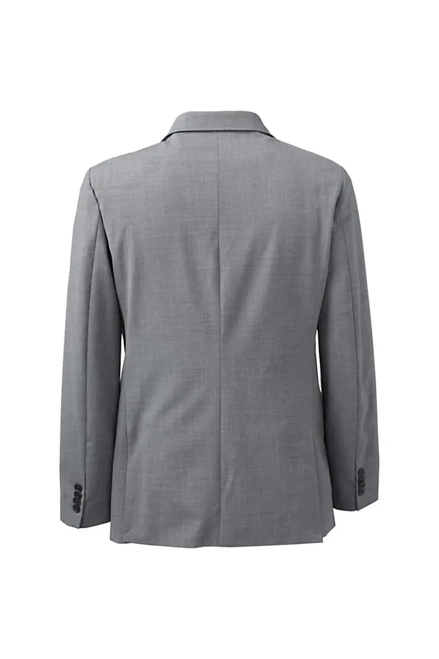 Lands039 End Suits and Separates Men Big Washable Wool 2 Button Tailored Fit Suit Jacket Light Charcoal Lands039 End Suits and Separates Men Big Washable Wool 2 Button Tailored Fit Suit Jacket Light Charcoal