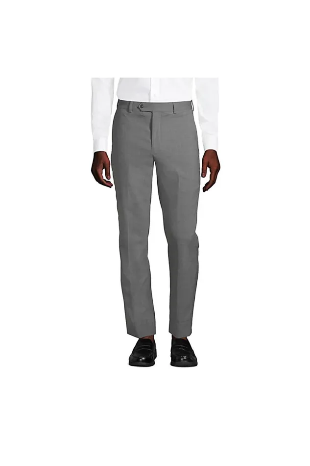 Lands039 End Suits and Separates Men Washable Wool Tailored Plain Front Trousers True Navy Lands039 End Suits and Separates Men Washable Wool Tailored Plain Front Trousers True Navy