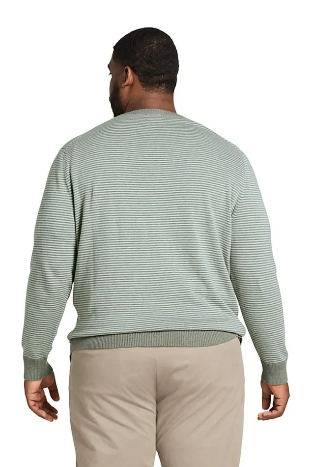 Lands039 End Sweaters Men Big And Tall Performance Crewneck Sweater Royal Cobalt Stripe Lands039 End Sweaters Men Big And Tall Performance Crewneck Sweater Royal Cobalt Stripe