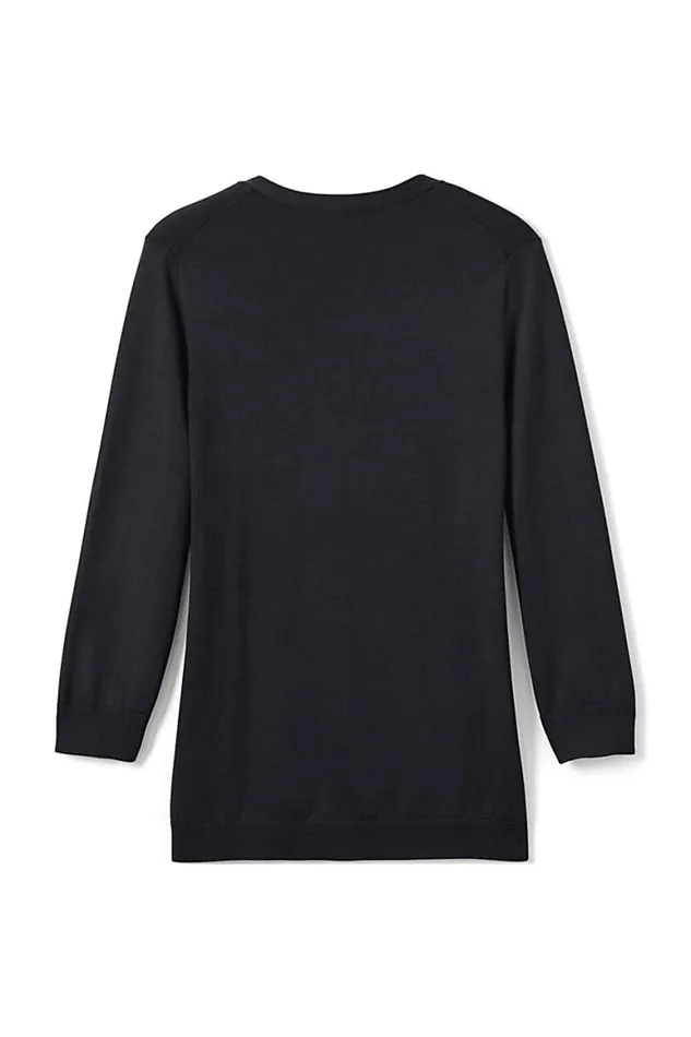 Lands039 End Sweaters Women 34 Sleeve Performance Cardigan Sweater Black Lands039 End Sweaters Women 34 Sleeve Performance Cardigan Sweater Black